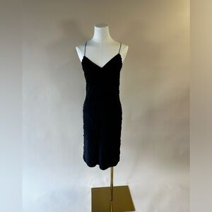 Madison Marcus Black Silk Slip Dress Size M